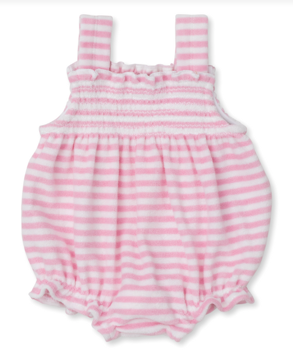 Cabana Terry Stripe Bubble, Pink
