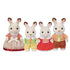Calico Critters Chocolate Rabbit Family