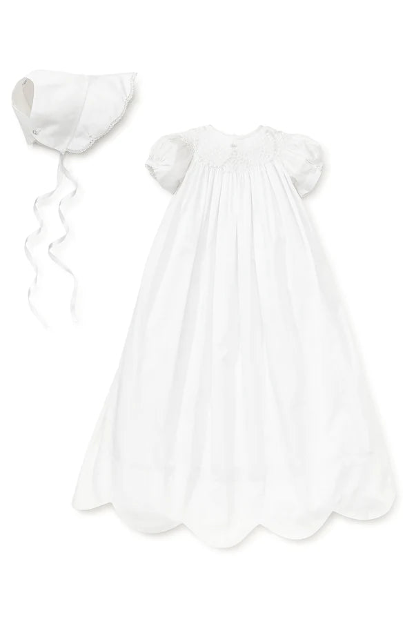 Besos Caroline Christening, SS Gown And Hat Set