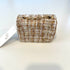Ce Ce Co Tweed Little Lady Purse - Gold/Beige