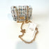 Ce Ce Co Tweed Little Lady Purse - White/Blue