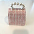 Ce Ce Co Tweed Luxe Pearl Bow Purse - Pink