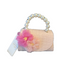 Ce Ce Co Tweed Luxe Purse with Two Pinky Flowers