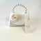 Ce Ce Co Tweed Luxe Side Peony Purse - Ivory