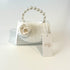 Ce Ce Co Tweed Luxe Side Peony Purse - Ivory