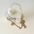 Ce Ce Co Tweed Luxe Side Peony Purse - Ivory