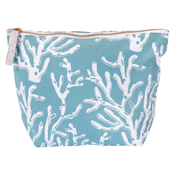 Cerulean Sea Coral Relaxed Pouch, Large