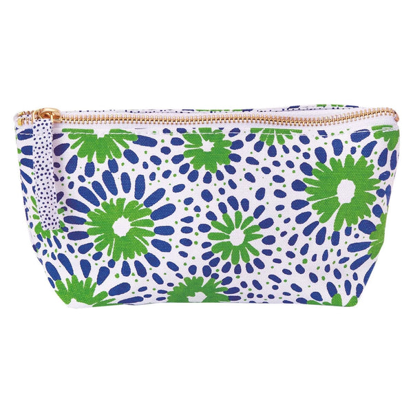 Chamomile Navy Green Relaxed Pouch, Small