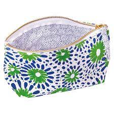 Chamomile Navy Green Relaxed Pouch, Small