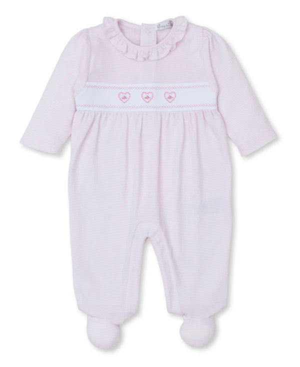 Classic Treasures Pink Stripe Footie