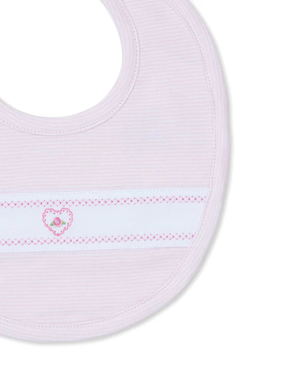 Classic Treasures Pink Stripe Bib