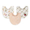 Crane Baby Clementine Fruit & Veggie Cotton Bandana Baby Bib (3 Pack)