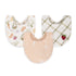 Crane Baby Clementine Fruit & Veggie Cotton Bandana Baby Bib (3 Pack)