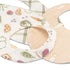 Crane Baby Clementine Fruit & Veggie Cotton Bandana Baby Bib (3 Pack)
