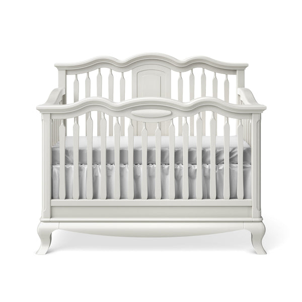 Convertible Crib Open Back Solid White