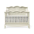 Convertible Crib Solid Back Bianco Satinato