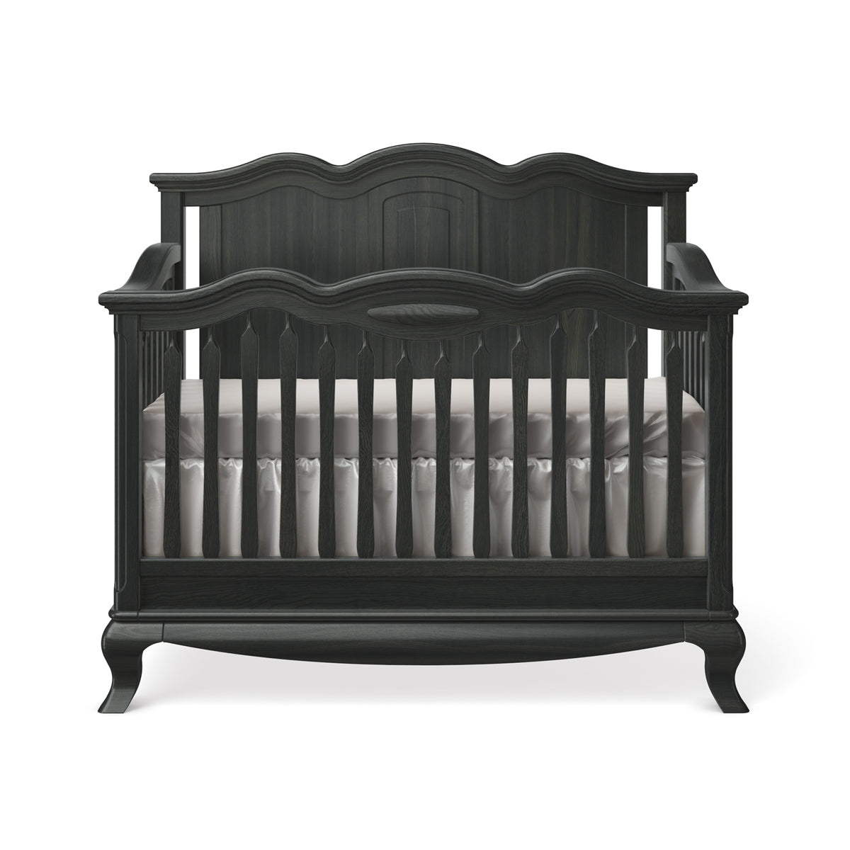 Convertible Crib Solid Back Espresso