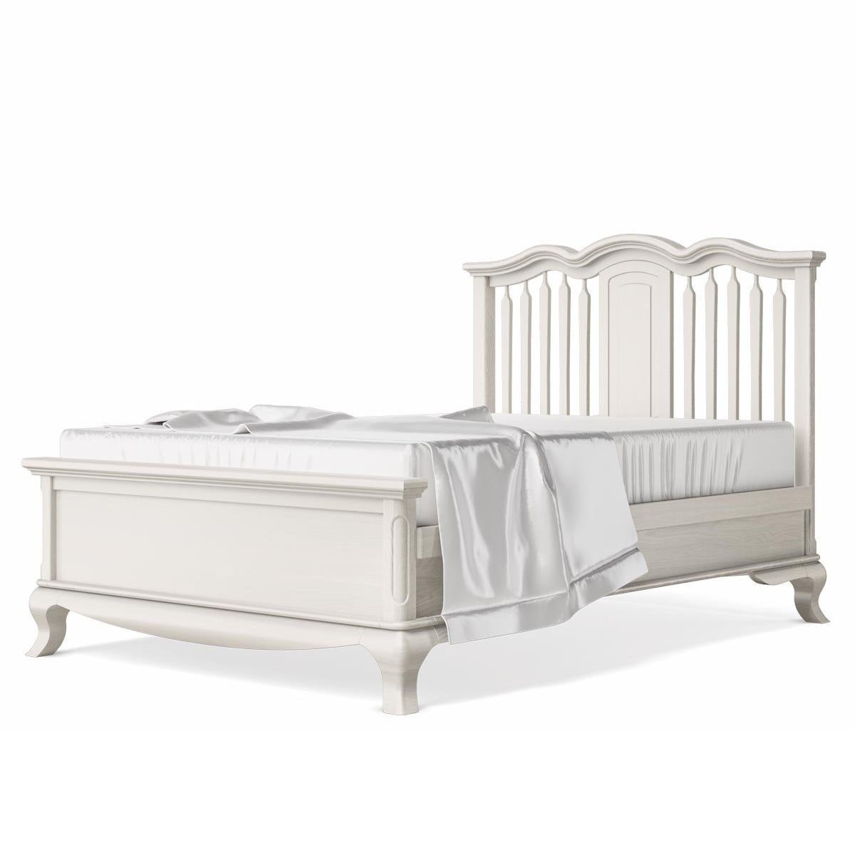 Full Bed Open Back Bianco Satinato