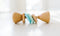 Bannor Toys Color Block Classic Rattle Wooden Baby Toy, Mint/BabyBlue