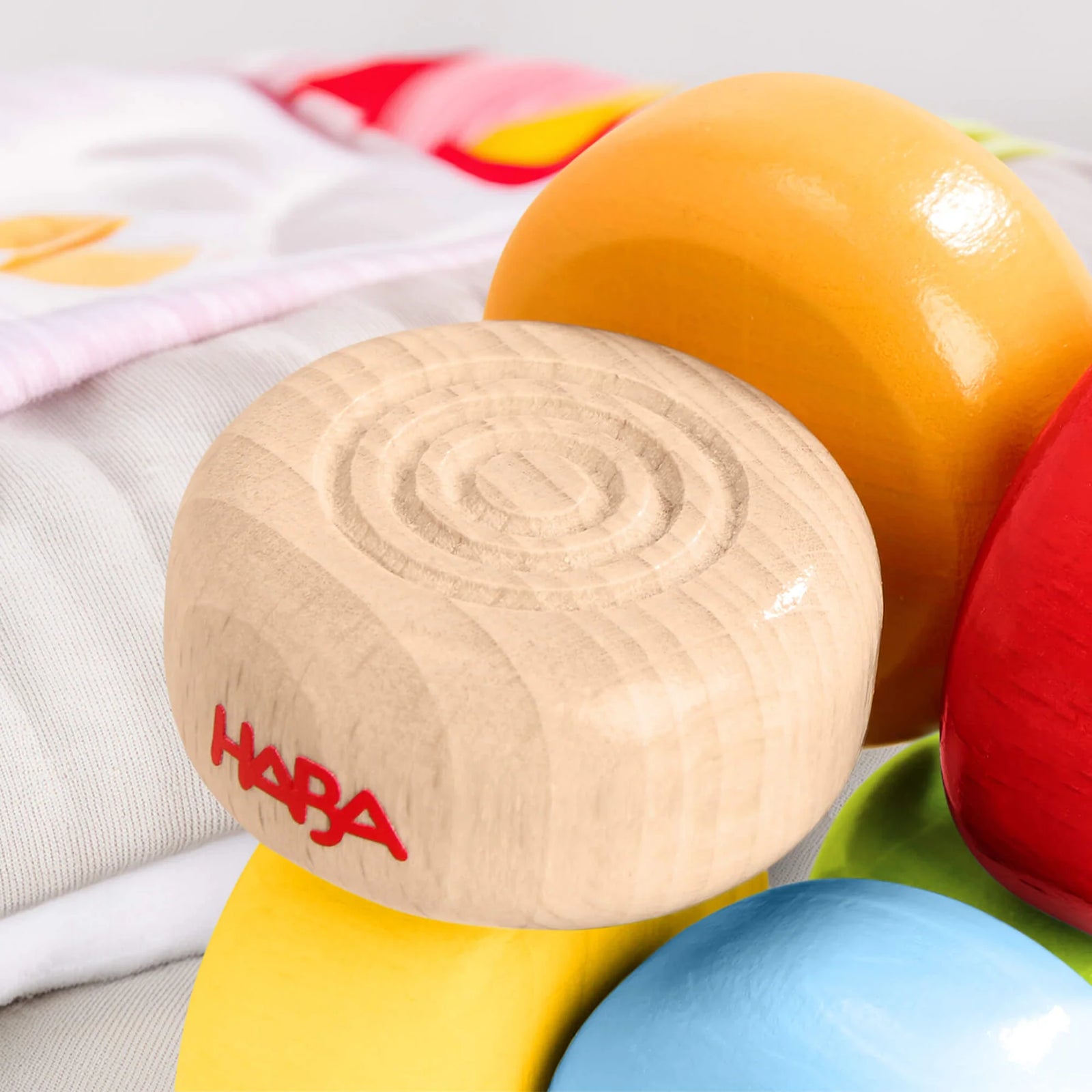 Haba Color Drops Wooden Grasping and Teething Toy