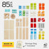 Colored Building Blocks - 85 Piece Set