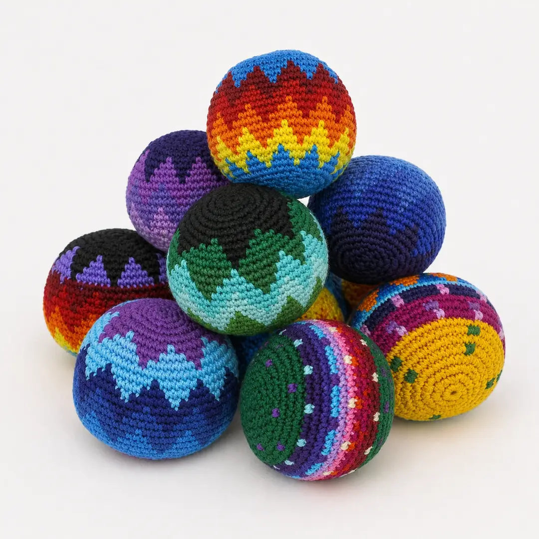FINALSALE: Lumily Colorful Crocheted Knit Footbags