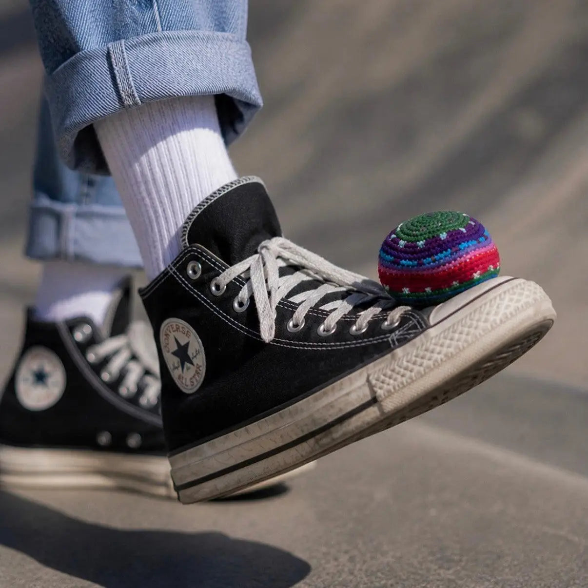 FINALSALE: Lumily Colorful Crocheted Knit Footbags