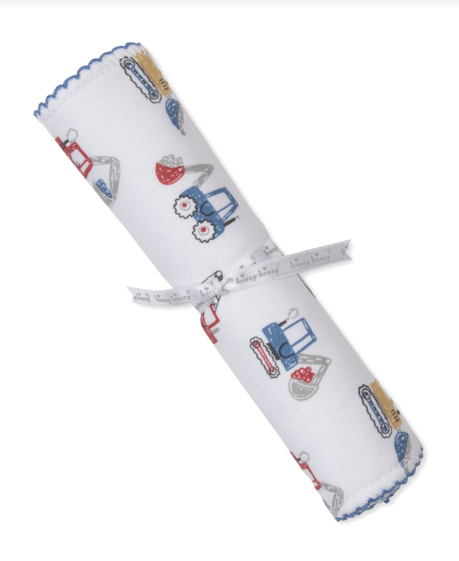 Construction Digger Burp Cloth