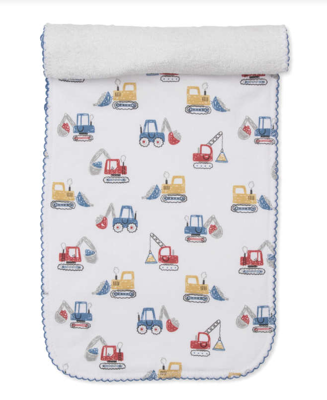 Construction Digger Burp Cloth