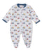 Construction Diggers Zip Footie