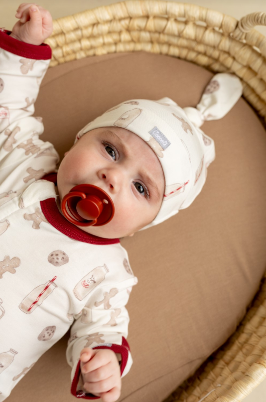 Cotton Modal Knotted Hat, Cookies On Cream