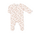 Cotton Modal Zipped Footie, Apples On Cream