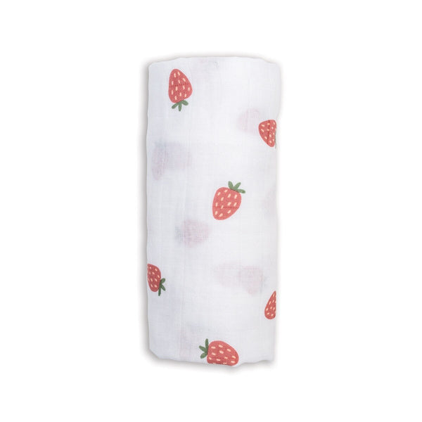 Cotton Swaddle - Strawberries