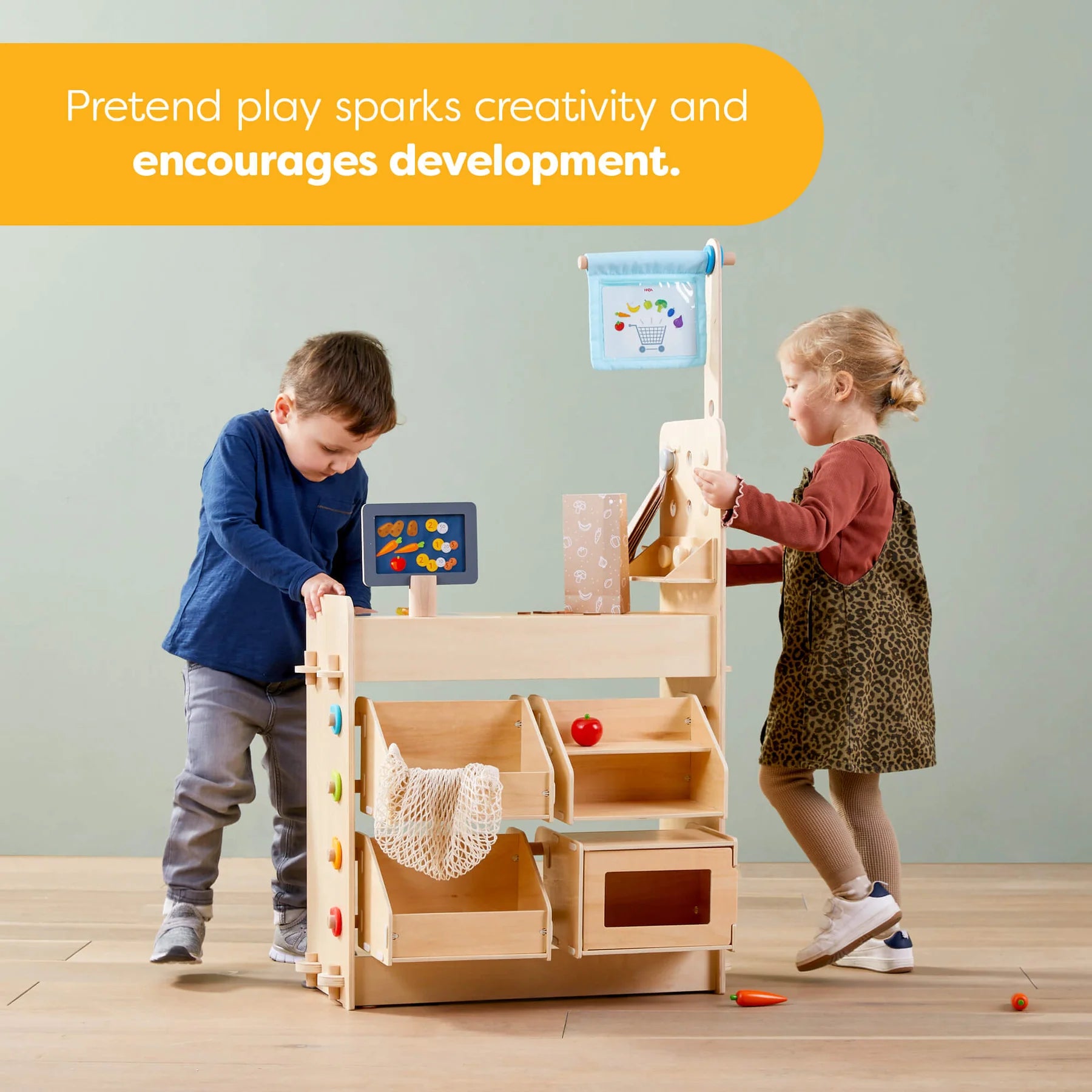 Creative Play 3 in 1 Play Kitchen, Store & Workshop