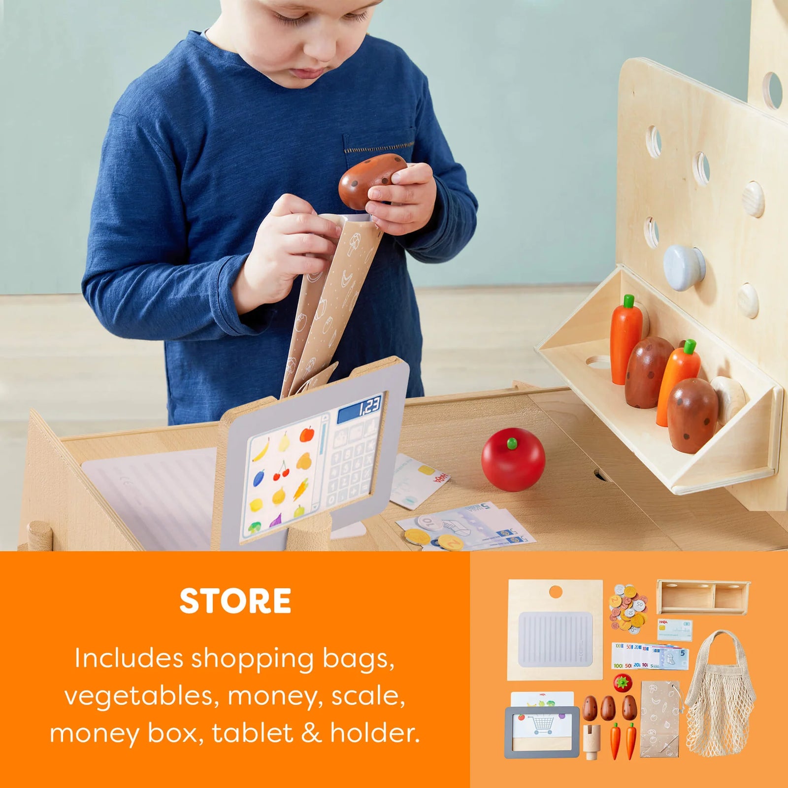 Creative Play 3 in 1 Play Kitchen, Store & Workshop