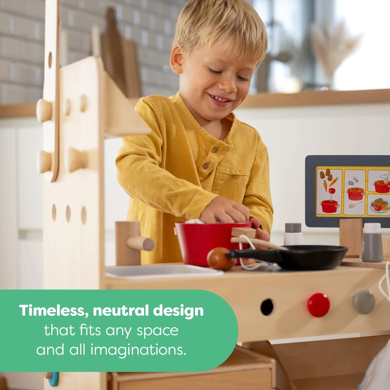 Creative Play 3 in 1 Play Kitchen, Store & Workshop