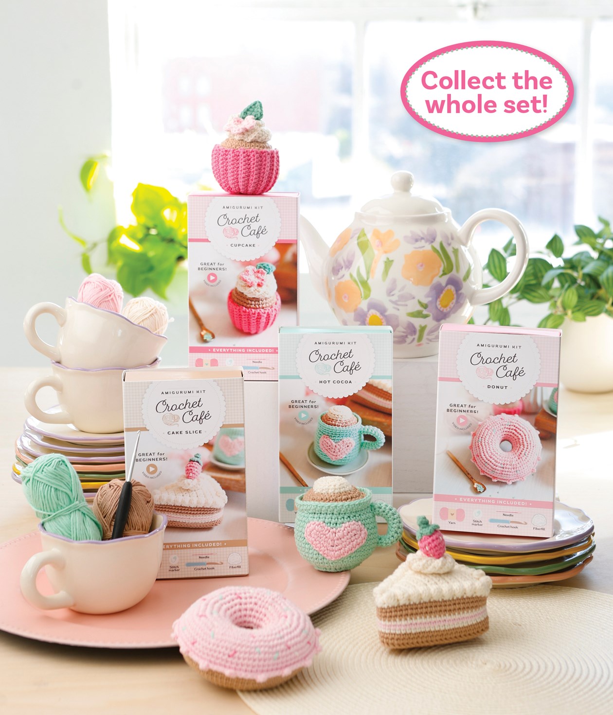 Schiffer Publishing Crochet Cafe Amigurumi Kit Cake Slice