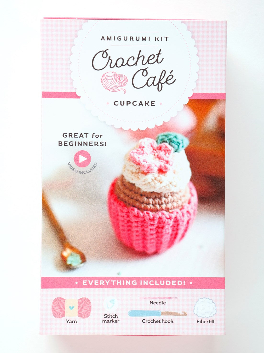 Schiffer Publishing Crochet Cafe Amigurumi Kit Cupcake