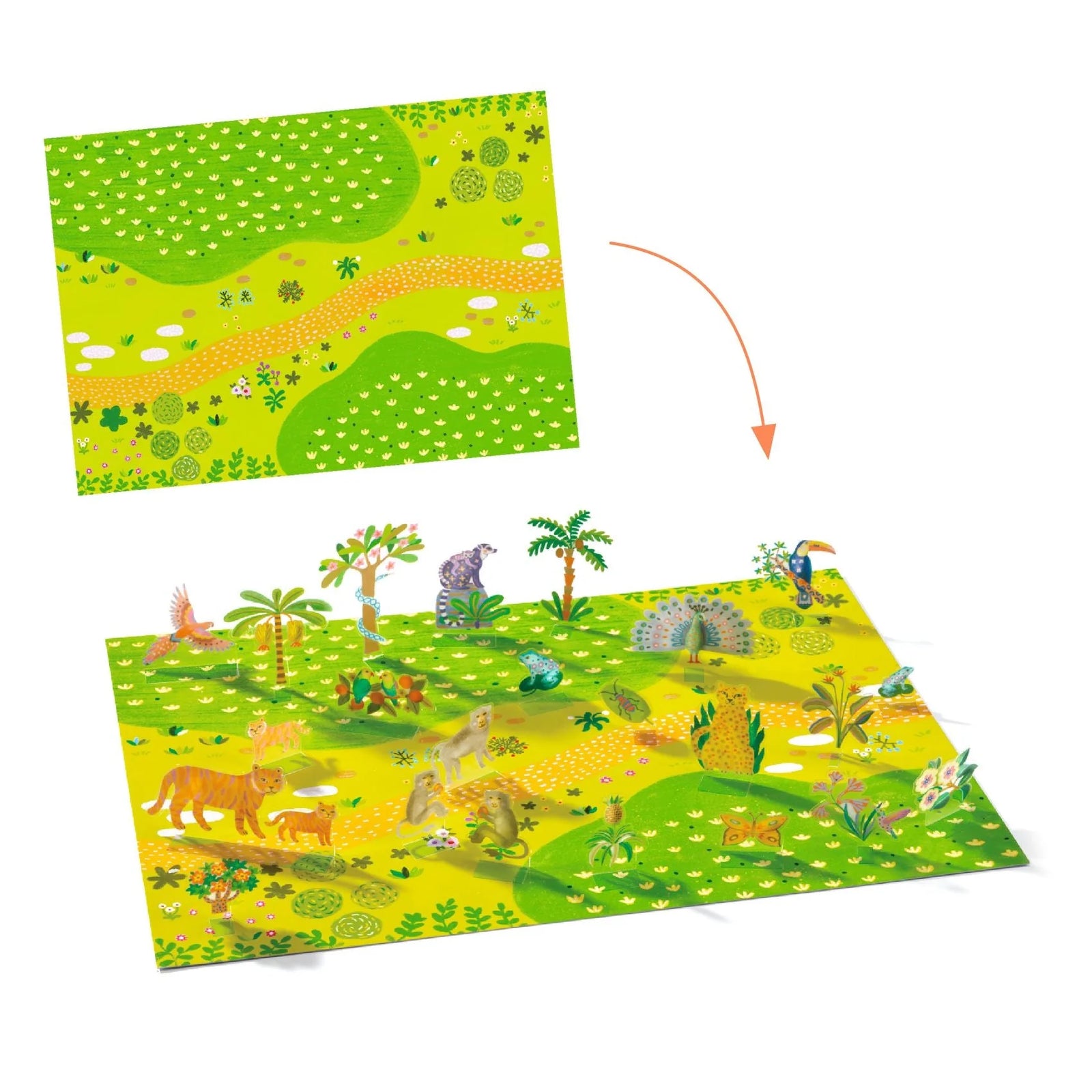 Djeco Animals Lift Up Stickers