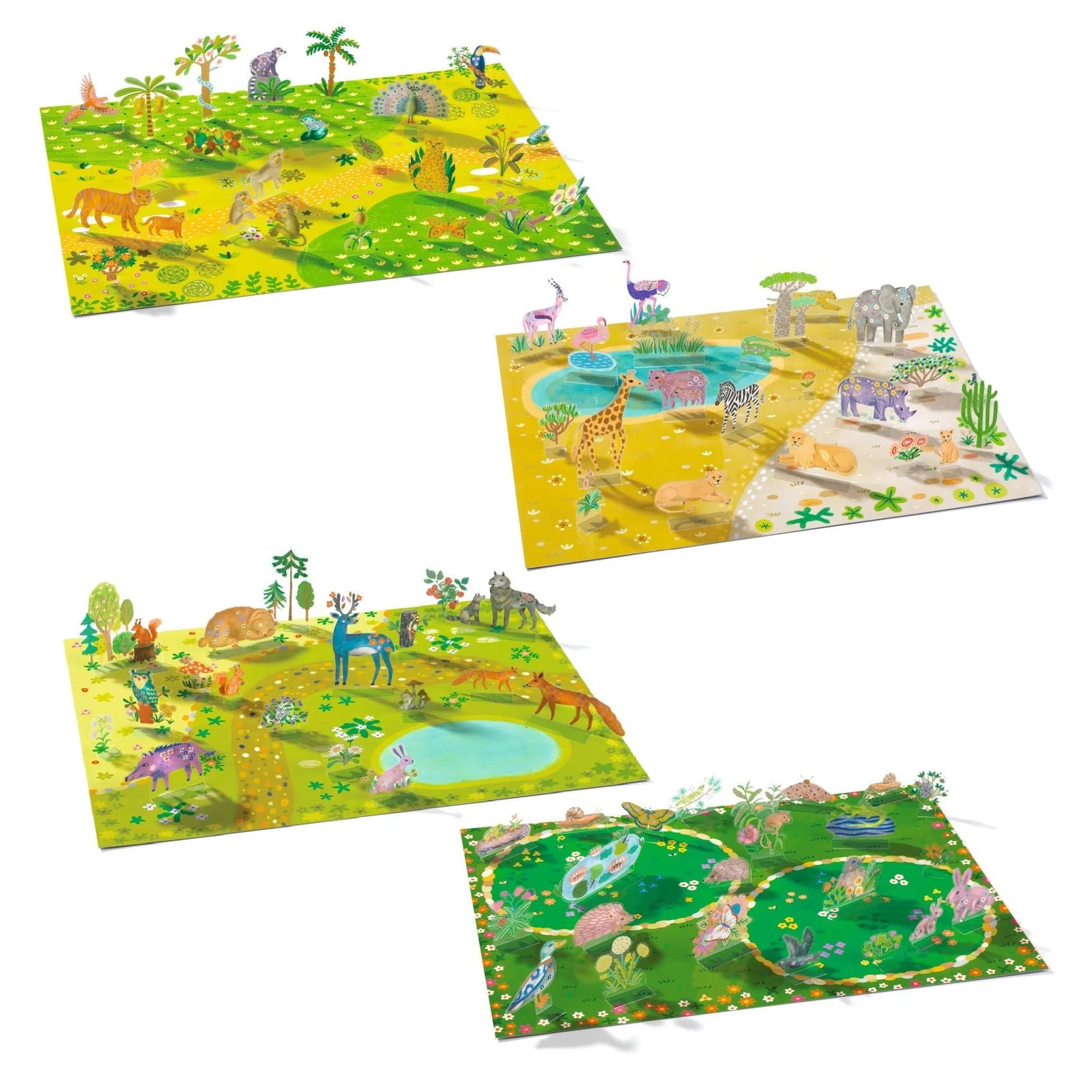 Djeco Animals Lift Up Stickers