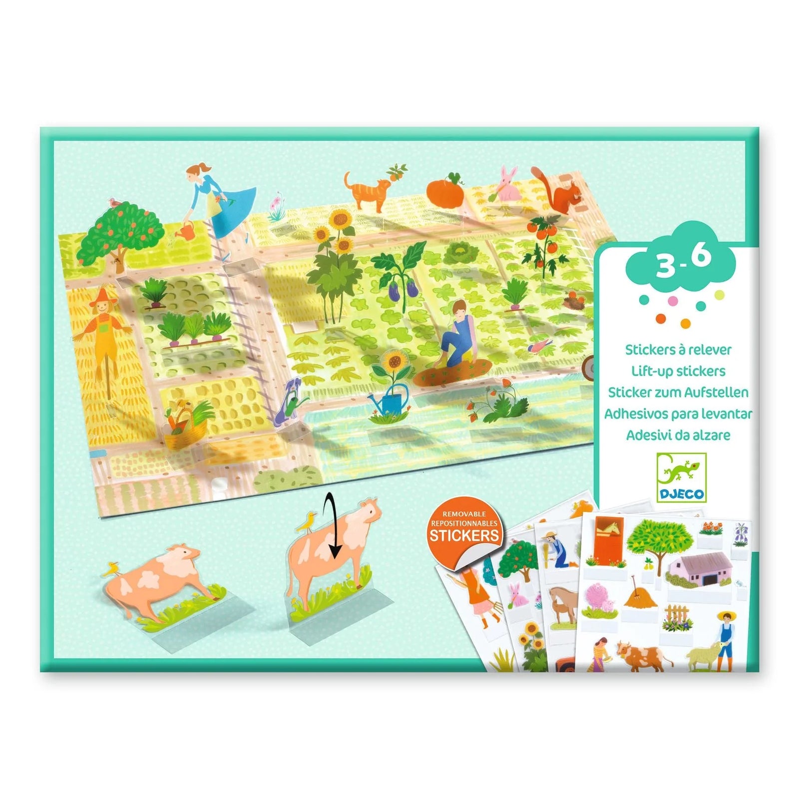 Djeco Farm Lift Up Stickers