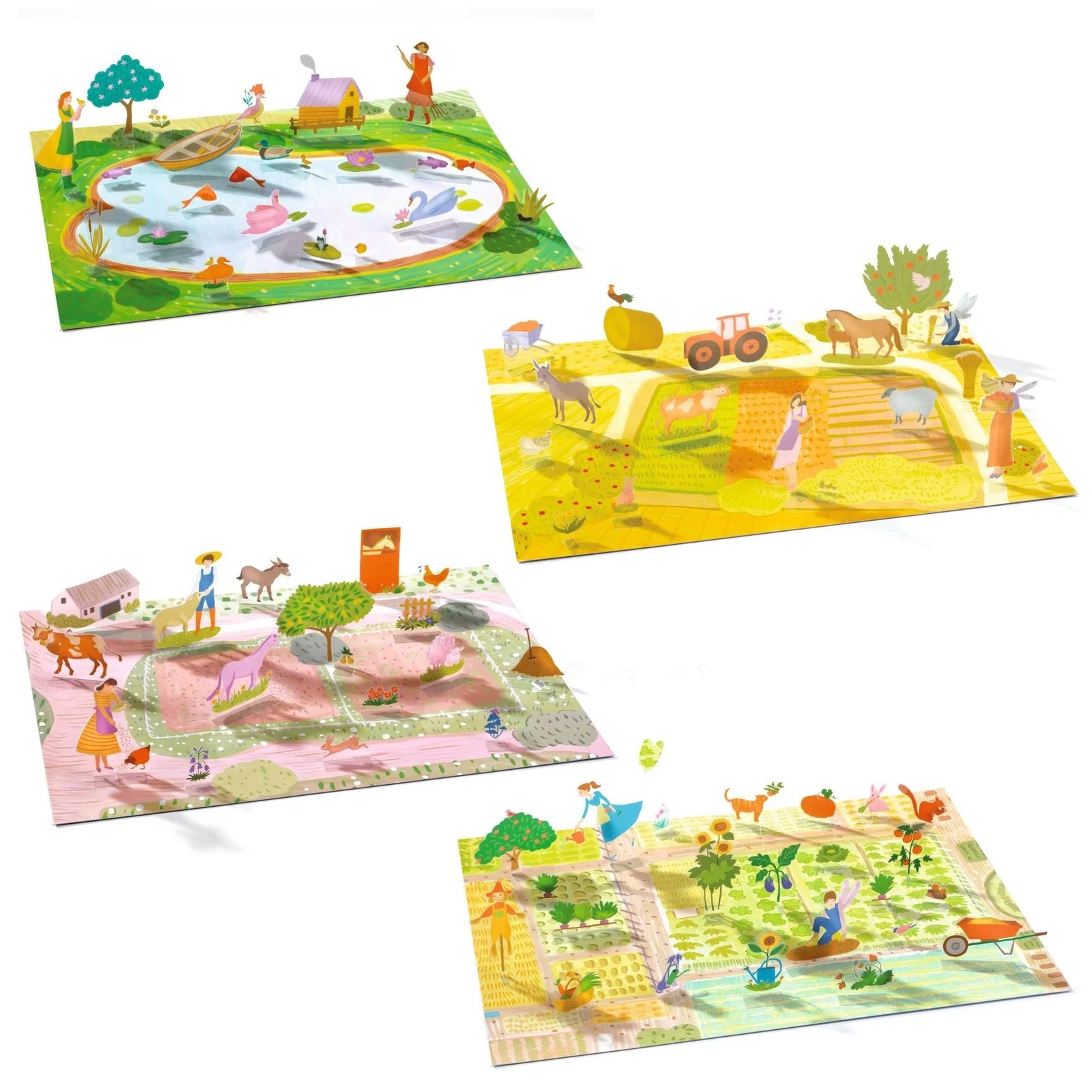 Djeco Farm Lift Up Stickers
