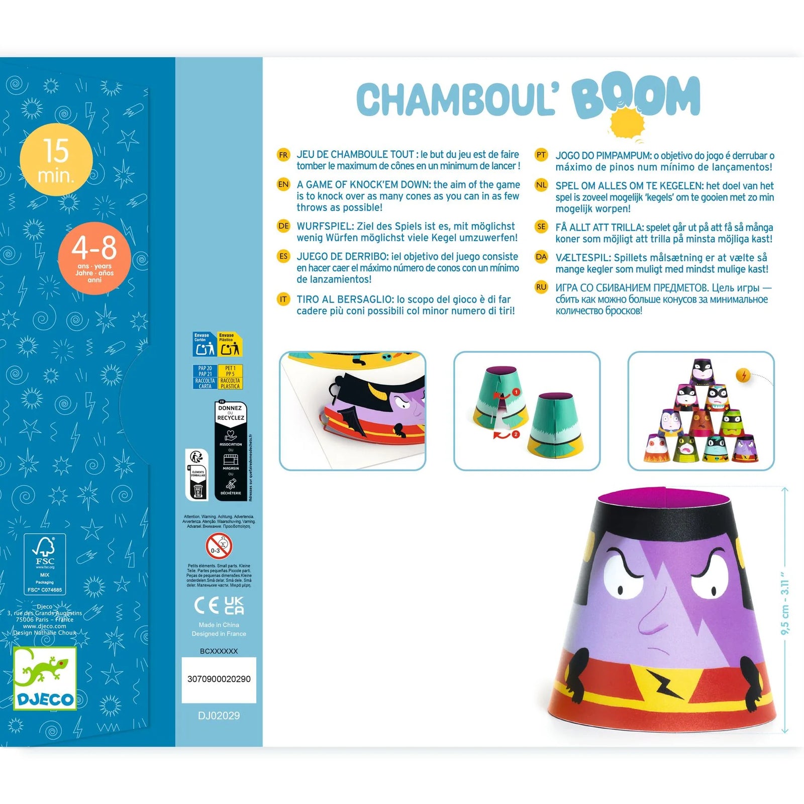 Djeco Chamboul Boom Knock Down Game