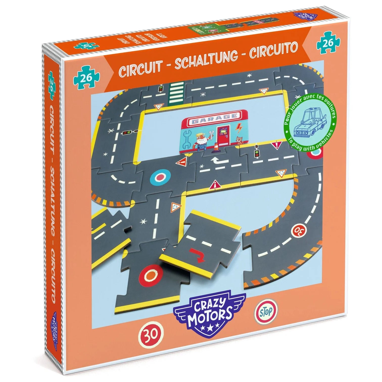 Djeco Crazy Motors Circuit 26pc