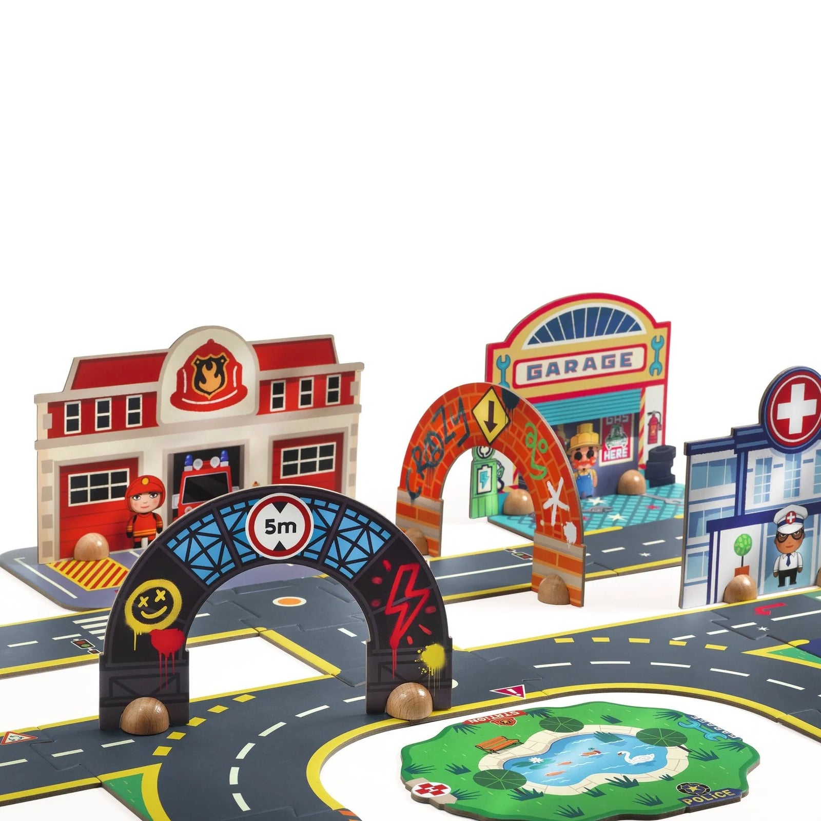 Djeco Crazy Motors Puzzle'Up Ville