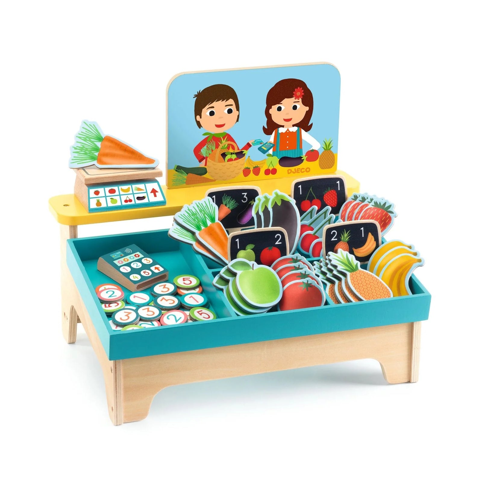 Djeco Lea & Milo Little Market Play Set
