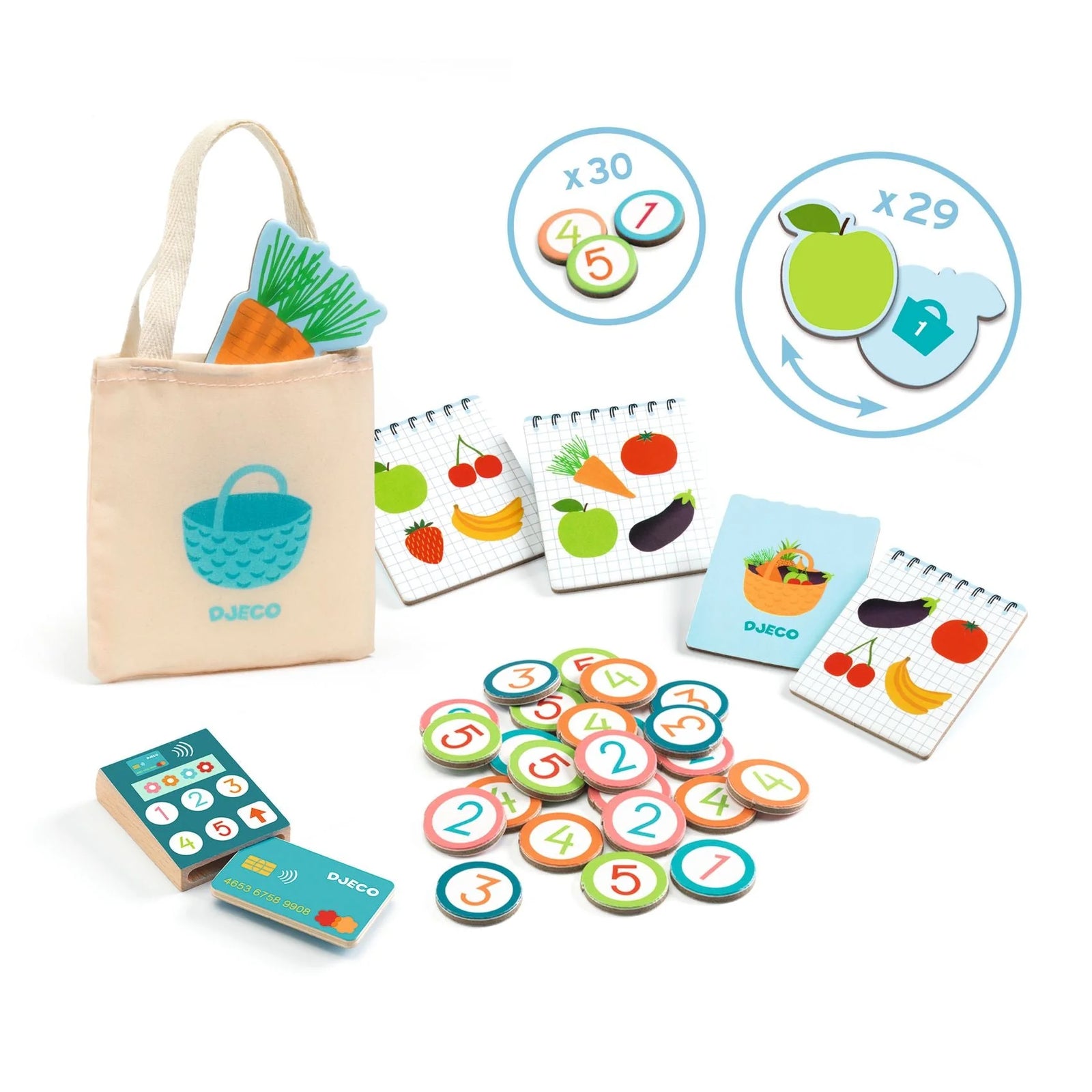 Djeco Lea & Milo Little Market Play Set