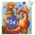 Djeco Valliant & The Dragon 54pc Silhouette Jigsaw Puzzle