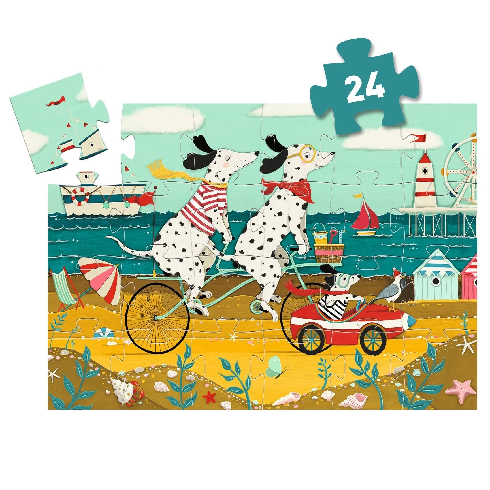 Djeco Ollie the Dalmatian 24pc Silhouette Jigsaw Puzzle