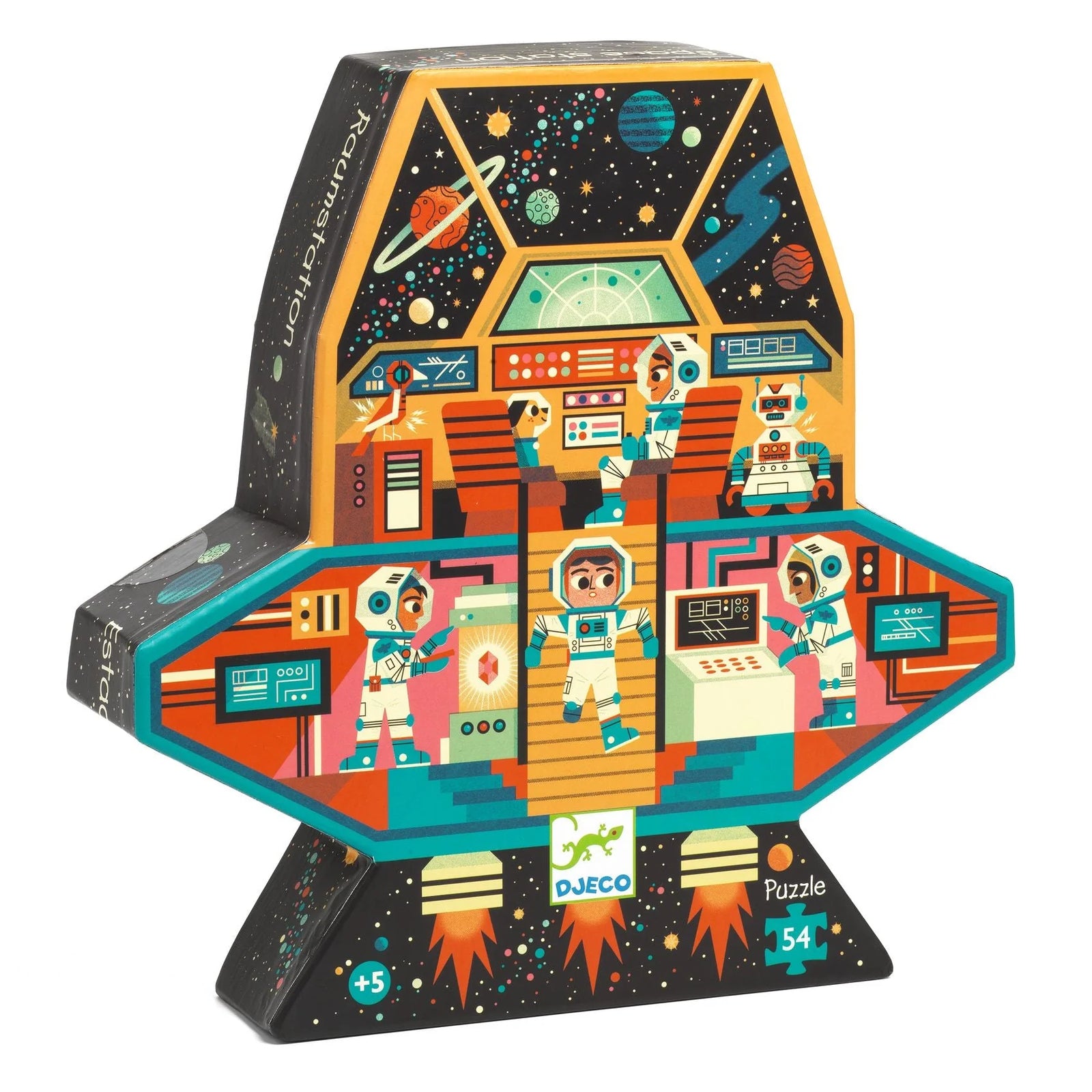 Djeco Space Station 54pc Silhouette Jigsaw Puzzle